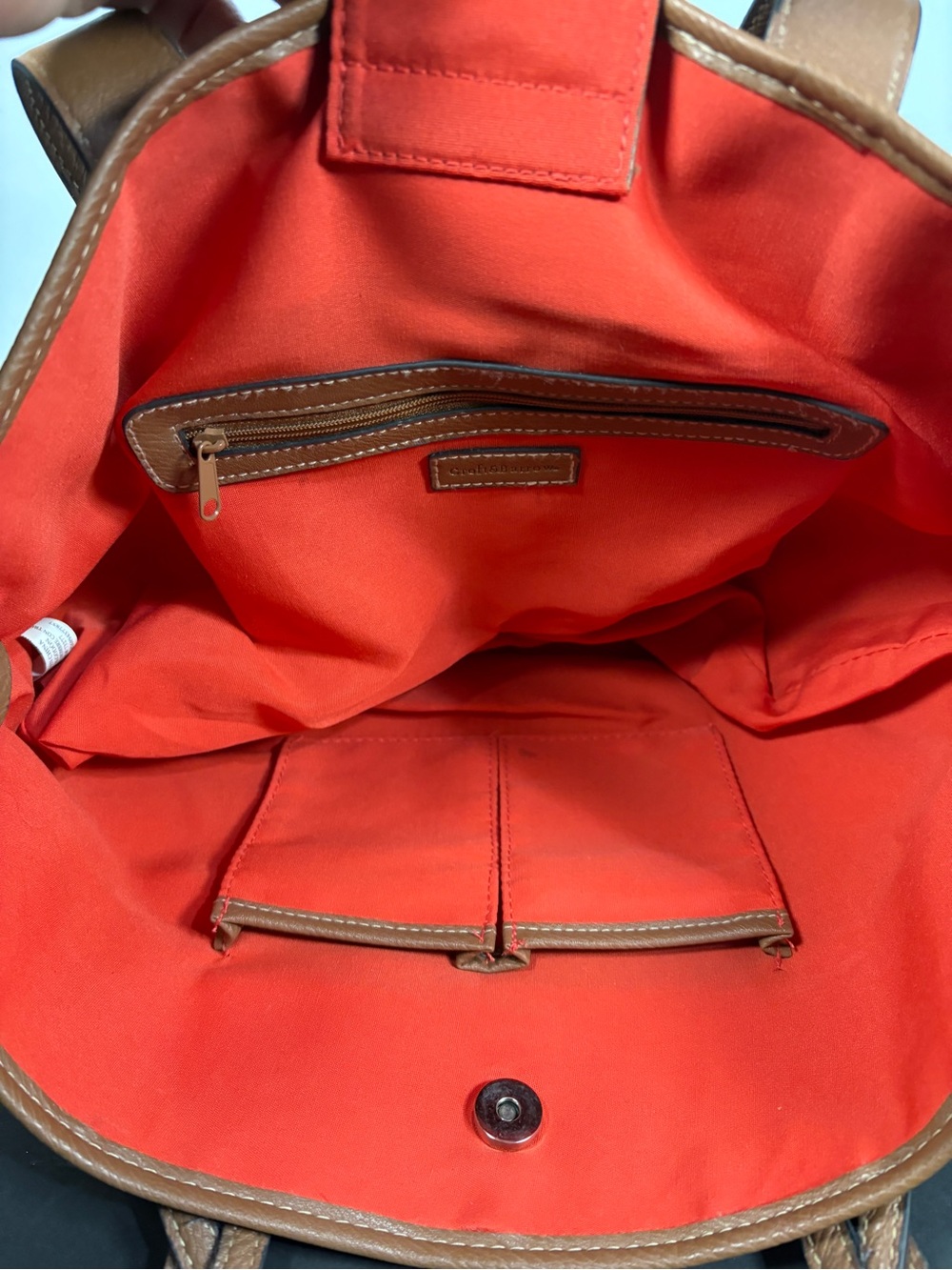 Croft & Barrow Bohemian Paisley Canvas Tote/Shoulder Bag with faux Leather Trim - Picture 8 of 16
